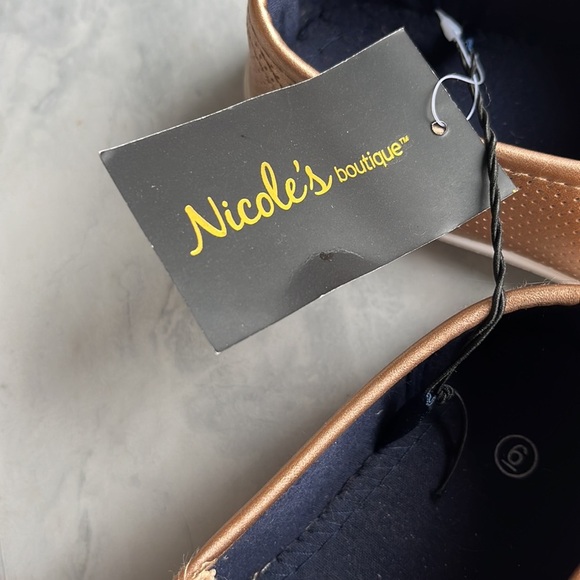 Nicole‘s boutique Shoes rose gold  flats  casual shoes  slip on sneaker
NWT Sz 6 - Picture 7 of 7
